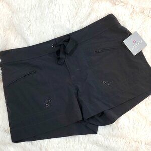 Athleta Women's Dark Charcoal Gray "Breeze" Board-Style Shorts Size 14 NWT